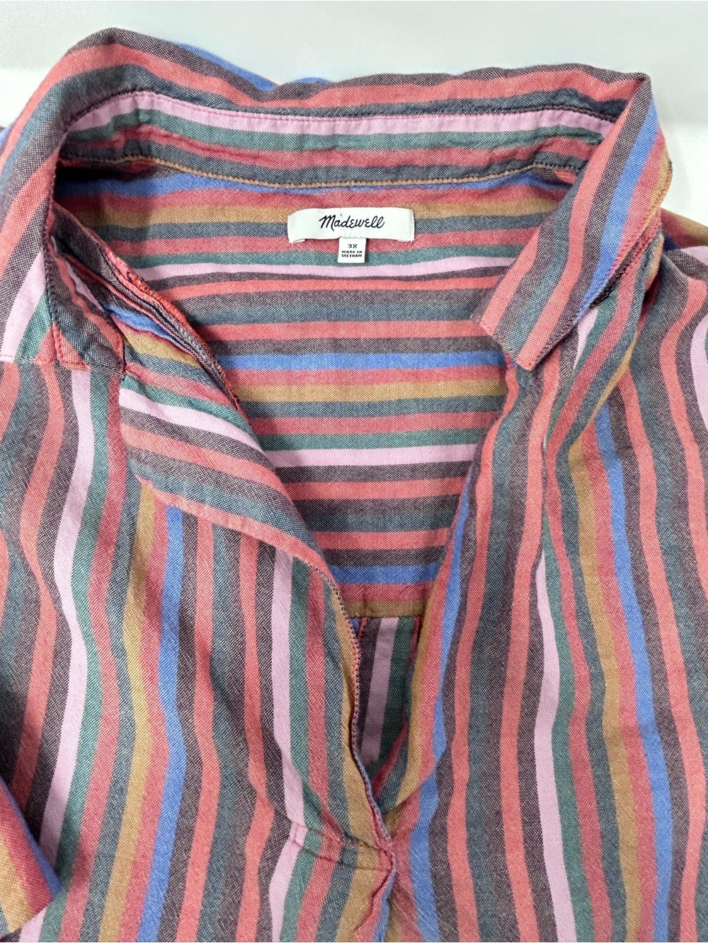Madewell Women’s Striped Button-Down Shirt - Multicolor - Picture 1 of 3